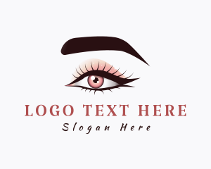 Makeup Artist - Beauty Shimmer Eye Shadow logo design