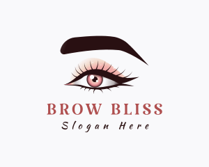 Beauty Shimmer Eye Shadow logo design