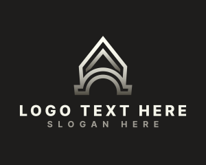 Structural - Arch Industrial Letter A logo design