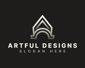 Arch Industrial Letter A logo design