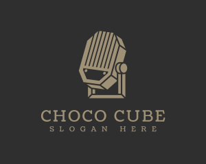 Singer - Fancy Microphone Podcast logo design