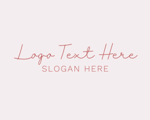 Brand - Feminine Cosmetics Wordmark logo design