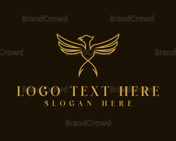 Luxury Wings Bird Logo