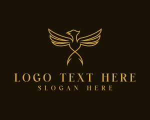 Falcon - Luxury Wings Bird logo design