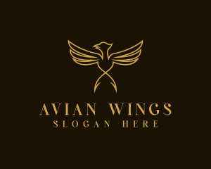 Luxury Wings Bird  logo design