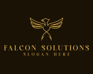 Luxury Wings Bird  logo design