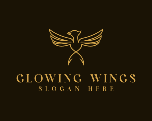 Luxury Wings Bird  logo design