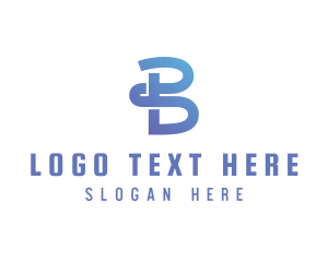 Initial - Gradient Generic Letter B logo design