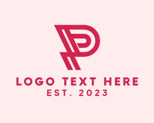 Motorsports Racing Letter P Logo
