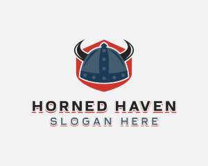 Viking Helmet Armor logo design