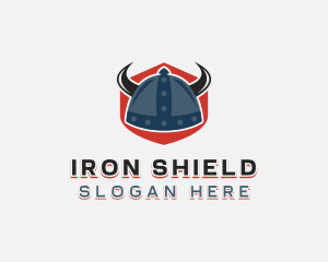 Armor - Viking Helmet Armor logo design