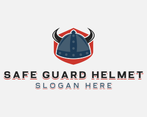 Helmet - Viking Helmet Armor logo design