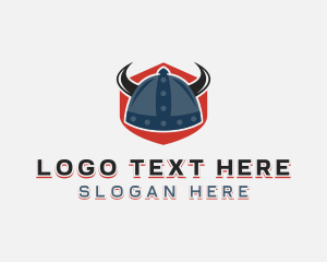 Horns - Viking Helmet Armor logo design