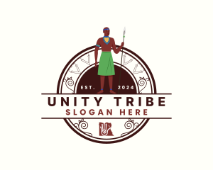 African Tribe Warrior logo design