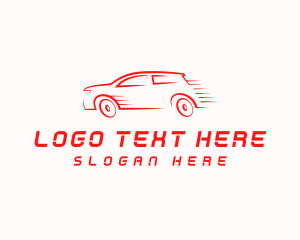 Driving - Fast Car Transport logo design