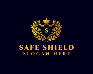 Luxury Crown Shield logo design