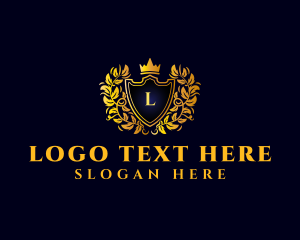 Crown - Luxury Crown Shield logo design