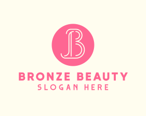 Pink Beauty Letter B logo design