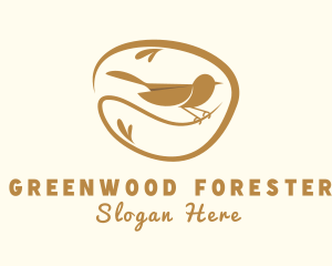 Perched Bird Forest logo design