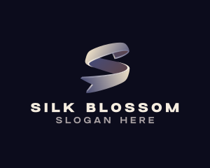 Elegant 3D Ribbon Letter S logo design