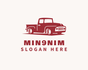 Retro Truck Transport Logo