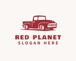 Retro Truck Transport logo design