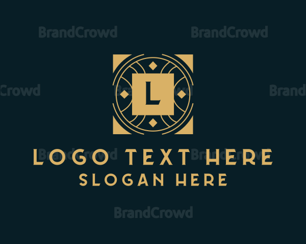 Geometric Art Deco Business Logo