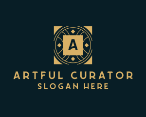 Geometric Art Deco Business logo design