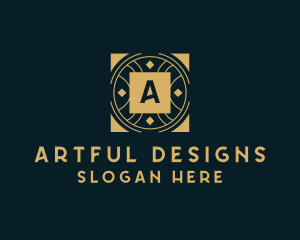 Geometric Art Deco Business logo design