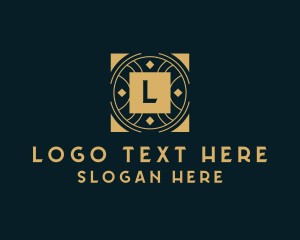 Art Deco - Gold Art Deco Lettermark logo design