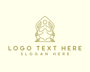 Mind - Yoga Wellness Prayer logo design