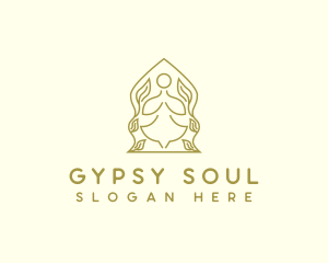 Yoga Wellness Prayer logo design