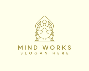 Yoga Wellness Prayer logo design