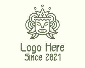 Ancient - Ancient Mayan King Head logo design
