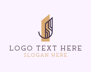 Art Deco - Interior Design Styling Letter J logo design
