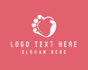 Negative Space - Heart Donation Charity logo design