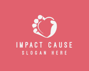 Cause - Heart Donation Charity logo design