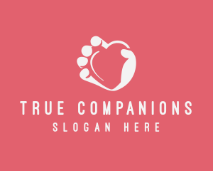 Friendship - Heart Donation Charity logo design