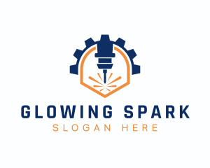 Laser Metalwork Gear logo design