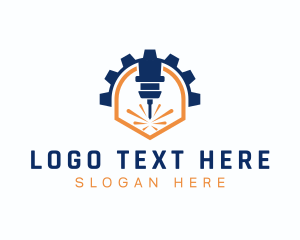 Laser - Laser Metalwork Gear logo design