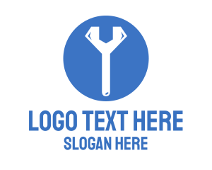 Fix - Blue Diamond Wrench logo design