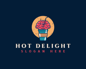 Hot Brain Beverage logo design