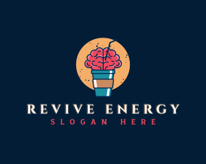 Hot Brain Beverage logo design