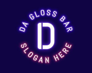 Neon Bar Night Club logo design