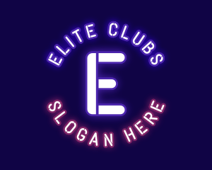 Neon Bar Night Club logo design