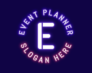 Flourescent - Neon Bar Night Club logo design