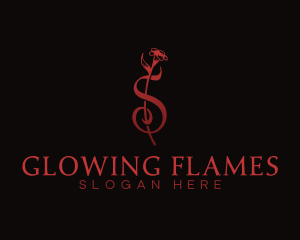 Candles - Flower Wellness Letter S logo design