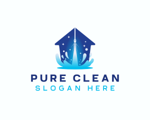 House Cleaning Pressure Washer logo design