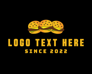 Burger Bar - Cheeseburger Sandwich Snack logo design