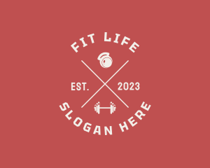 Hipster Gym Fitness logo design